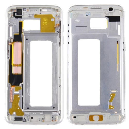 Custodia Frontale LCD Samsung Galaxy S7 Edge G935 Piastra Lunetta (Argento)