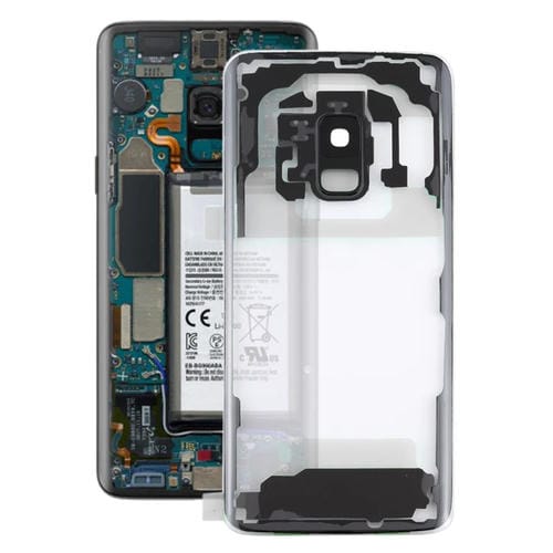 Copertura posteriore della batteria Samsung Galaxy S9 G960F con obiettivo della fotocamera (Trasparente)