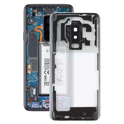 Tapa Trasera de Batería Samsung Galaxy S9+ con Lente de Cámara (Transparente)