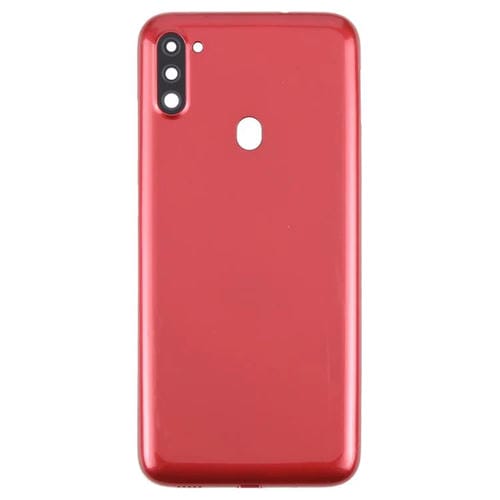 Carcasa trasera con tapa para lente de cámara para Samsung Galaxy A11 SM-A115F (roja)