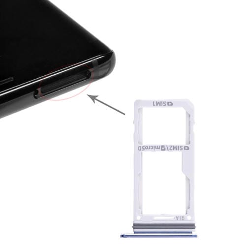 Vassoio della scheda SIM e Micro SD Samsung Galaxy Note 8 (Blu)