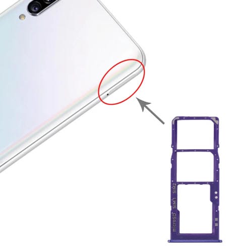 Vassoio della scheda SIM e Micro SD Samsung Galaxy A30s (Blu)