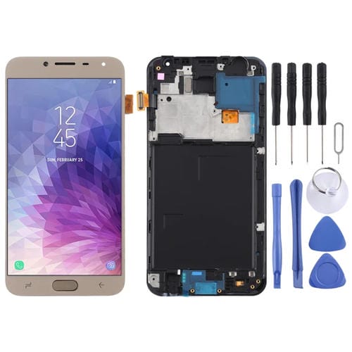 Ecrã LCD TFT Samsung Galaxy J4 J400F/DS com Moldura (Ouro)