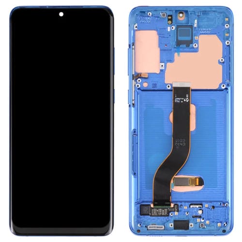 Ecrã LCD Super AMOLED Samsung Galaxy S20+ 5G SM-G986B/G985 com Moldura (Azul Escuro)
