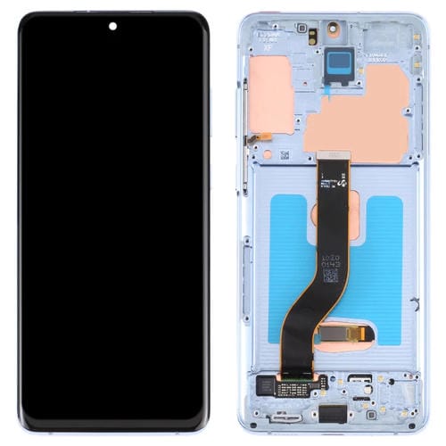 Ecrã LCD Super AMOLED Samsung Galaxy S20+ 5G SM-G986B/G985 com Moldura (Azul)