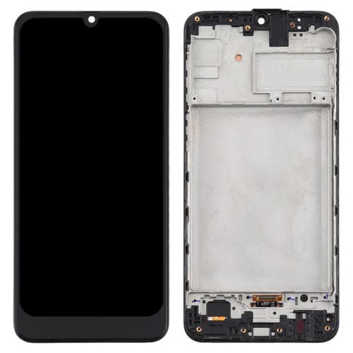 Ecrã TFT LCD Samsung Galaxy M21/SM-M215 com Moldura (Preto)