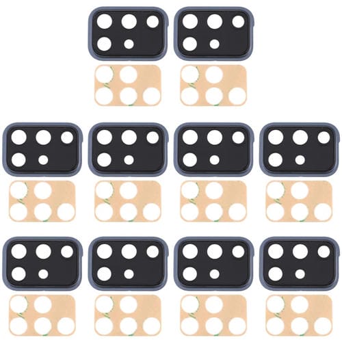 Tampa da Lente da Câmara Samsung Galaxy A71 (10 Peças) (Preto)