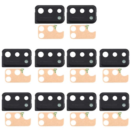 Capuchon d'objectif d'appareil photo Samsung Galaxy A41 (10 pièces) (Noir)