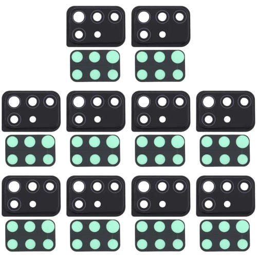 Tampa da Lente da Câmara Samsung Galaxy A51 (10 Peças) (Preto)