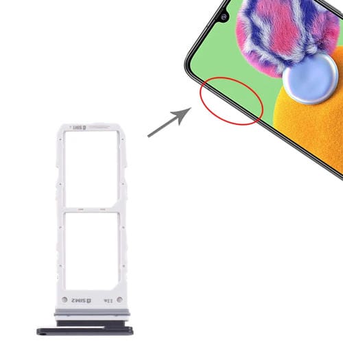 Vassoio della scheda SIM Samsung Galaxy A90 5G SM-A908 (Nero)