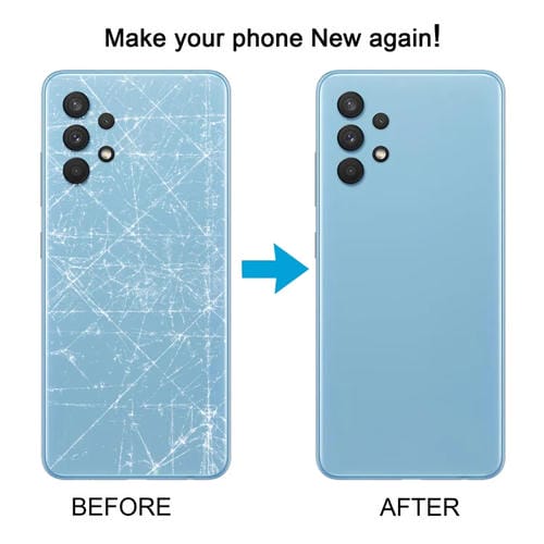 Copertura posteriore della batteria con obiettivo della fotocamera Samsung Galaxy A32 4G (Nero)