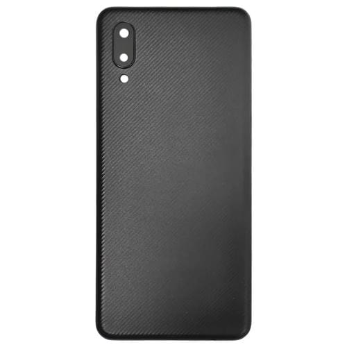 Tapa Trasera de Batería Samsung Galaxy A02 con cubierta de Lente (Negro)