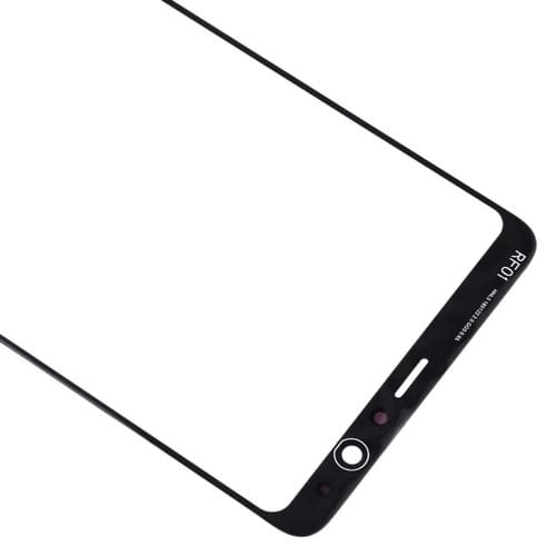 Glaslinse Frontbildschirm Samsung Galaxy A8 Star/A9 Star (Schwarz) (10 Stücke)