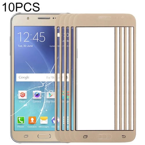 Lente de Vidro Ecrã Samsung Galaxy J5/J500 (10 Peças) (Ouro)