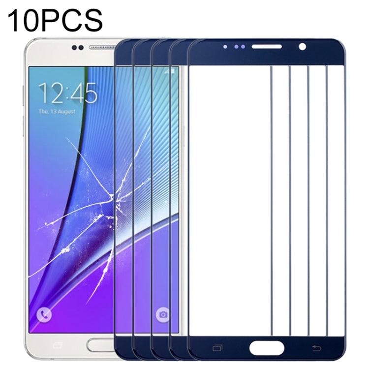 Pantalla Frontal Lente de Vidrio Samsung Galaxy Note 5 (10pcs) (Azul Oscuro)