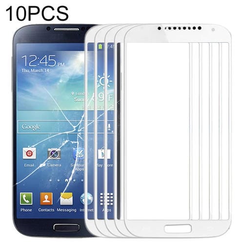 Pantalla Frontal Samsung Galaxy S4 i9500 Lente de Vidrio Exterior (Blanco) 10pcs