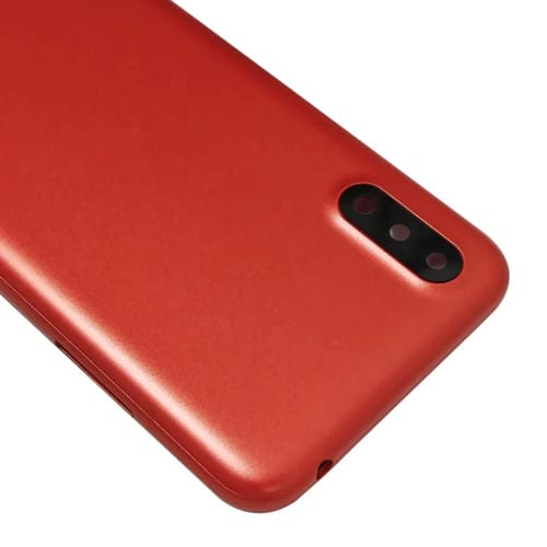 Rückseite des Akkudeckels Samsung Galaxy A01 SM-015F mit Kameraglas (Rot)