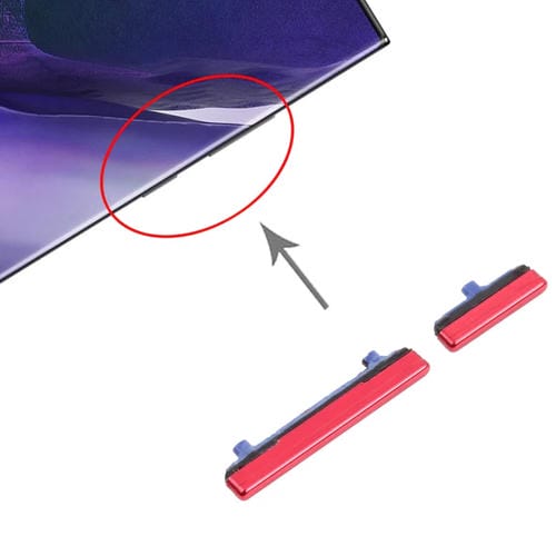 Botões de Energia e Volume Samsung Galaxy Note 20 Ultra (Vermelho)