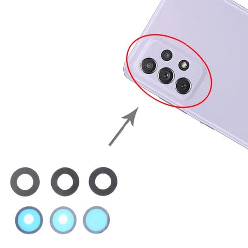 Rückkameraobjektiv des Samsung Galaxy A72 SM-A725 (10 Stück)