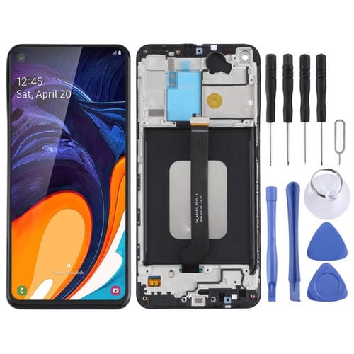 LCD screen Samsung Galaxy A60 SM-A606 with Frame (Black)