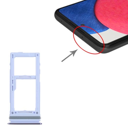 Vassoio della scheda SIM e Micro SD Samsung Galaxy A52S 5G SM-A528 (Viola)