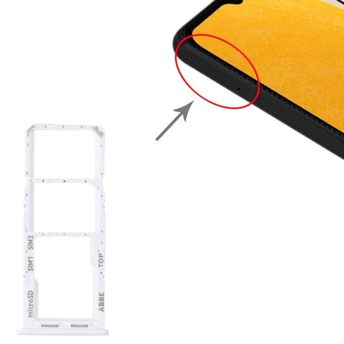 Tabuleiro de Cartão SIM e Micro SD Samsung Galaxy A13 5G SM-A136 (Branco)