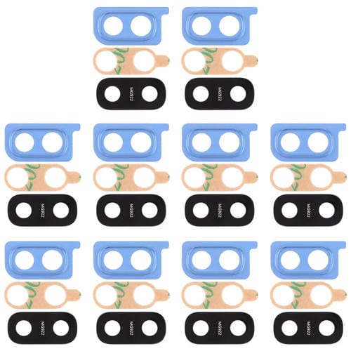 Tampa da Lente da Câmara Samsung Galaxy A20 (10 Peças) (Azul)