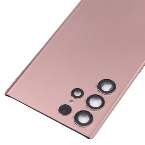 Coperchio posteriore della batteria con obiettivo fotocamera Samsung Galaxy S22 Ultra 5G SM-S908B (Rosa)
