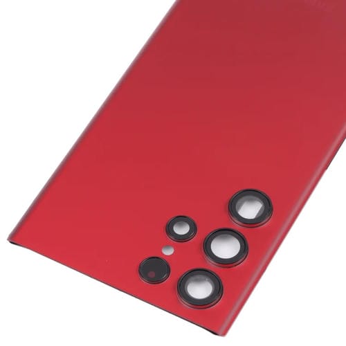 Coperchio Posteriore Samsung Galaxy S22 Ultra 5G SM-S908B della Batteria e Obiettivo (Rosso)