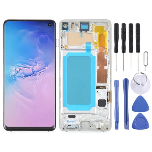 TFT LCD-Bildschirm Samsung Galaxy S10 SM-G973 mit Rahmen Nicht kompatibel mit Fingerabdruck