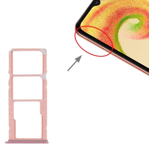 Bandeja de Tarjeta SIM y Micro SD Samsung Galaxy A04 Core SM-A042F (Oro Rosa)
