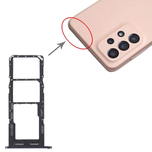 SIM Card and Micro SD Trays Samsung Galaxy A24 SM-A245 (Black)