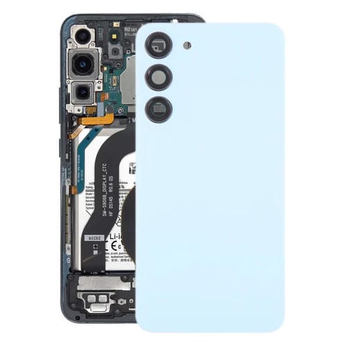 Rückseite des Batterieglases Samsung Galaxy S23+ SM-S916B mit Kameraglas (Blau)