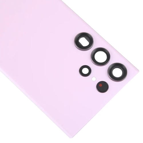 Copertura Posteriore in Vetro Samsung Galaxy S23 Ultra SM-S918 con Obiettivo della Fotocamera (Rosa)