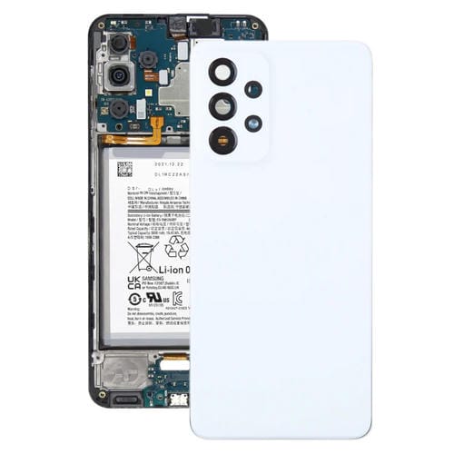 Tampa Traseira da Bateria Samsung Galaxy A53 5G SM-A536B com Lente da Câmara (Branco)