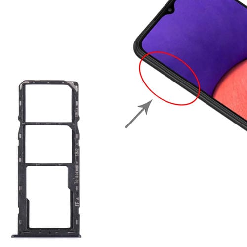 SIM Card and Micro SD Tray Samsung Galaxy A22 5G SM-A226B (Black)