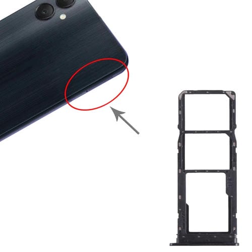 Tabuleiro Cartão SIM Samsung Galaxy A05 SM-A055 com Micro SD (Preto)