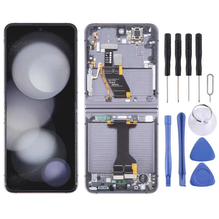 Ecrã LCD Samsung Galaxy Z Flip5 SM-F731 com Moldura (Preto)