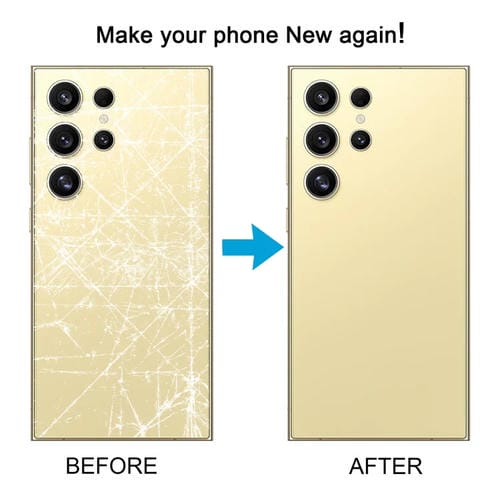 Rückseite der Batterieabdeckung Samsung Galaxy S24 Ultra SM-S928B mit Objektivabdeckung (Hellviolett)