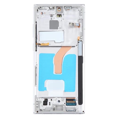 Schermo LCD Samsung Galaxy S22 Ultra 5G SM-S908B con Cornice (Bianco)