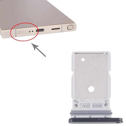 SIM Card Tray Samsung Galaxy S25 Ultra SM-S938B (Black)