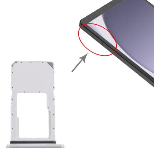 Tablettenschale Micro SD-Karte Samsung Galaxy Tab A9+ 5G SM-X210 (Silber)
