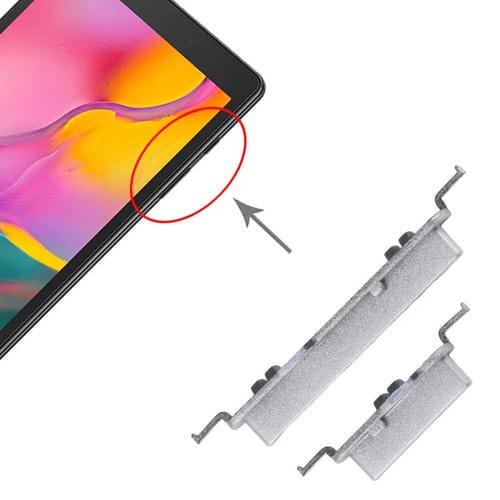 Boutons d'alimentation et de volume Samsung Galaxy Tab A 8.0 SM-T380/T385 (Argent)