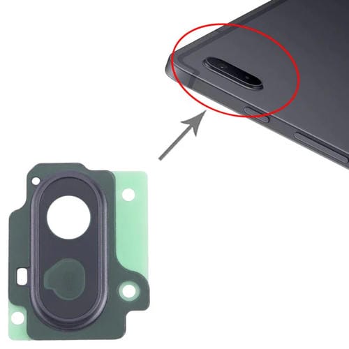 Cubierta Lente Cámara Trasera Samsung Galaxy Tab S7 FE SM-T730 / T736B (Negra)