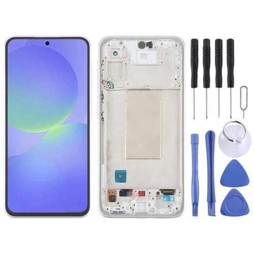 Schermo LCD Samsung Galaxy A36 SM-A366B e Cornice (Argento)