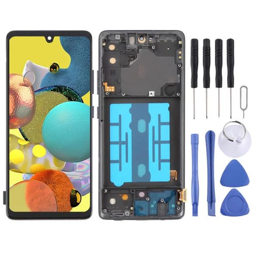 Ecrã OLED de 6,36" com Moldura para Samsung Galaxy A51 5G SM-A516 (Preto)