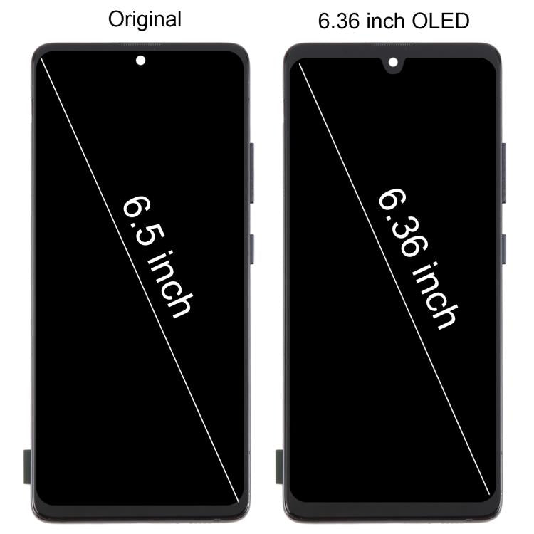 Pantalla Completa OLED de 6,36" con Marco para Samsung Galaxy A51 5G SM-A516 (Rosa)