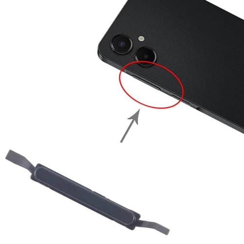 Pulsanti di controllo del volume Samsung Galaxy A06 5G SM-A066B (Nero) (10 pezzi)