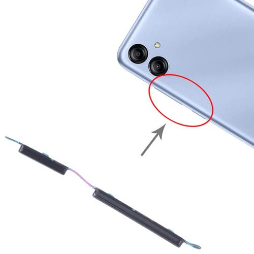 Pulsanti di accensione e volume Samsung Galaxy A04e SM-A042F (10 unità) (Nero)