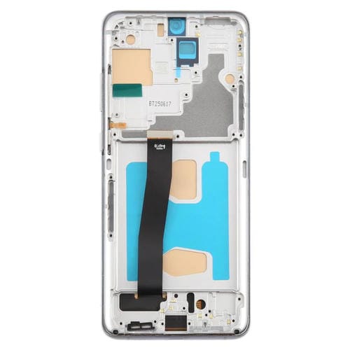Pantalla LCD TFT de 6,78 pulgadas para Samsung Galaxy S20 Ultra SM-G988B, digitalizador completo con marco, sin identificación de huellas dactilares (gris)